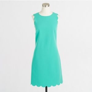 J.crew factory scallop trim dress