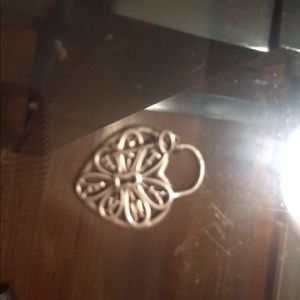 Tiffany heart and key charm