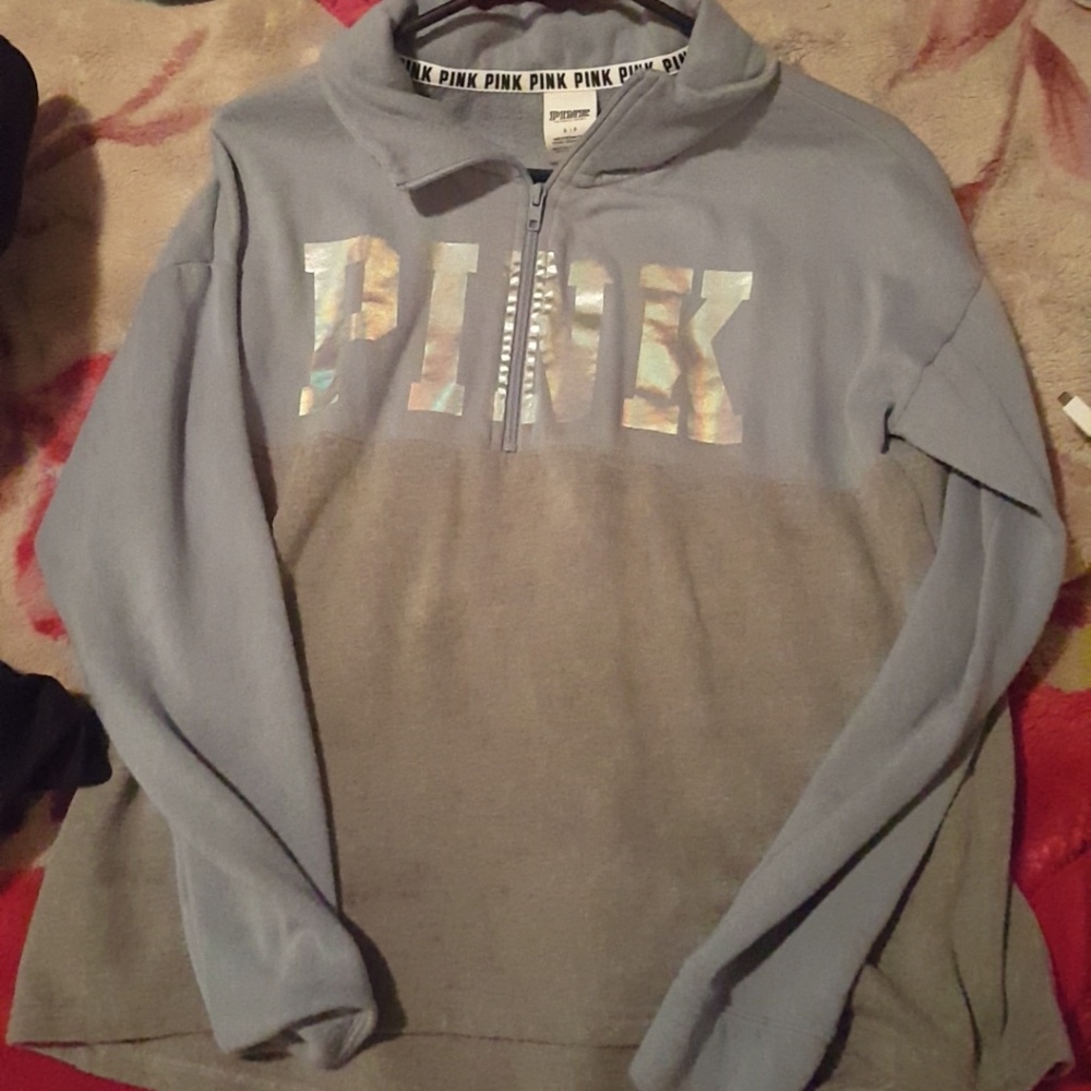 Super cute half zip vs PINK hoodie.
