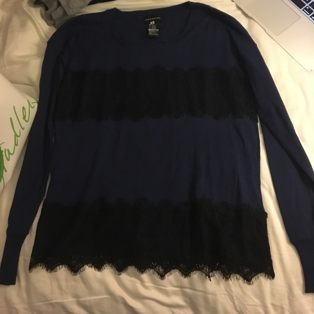 Navy and Black Sweater