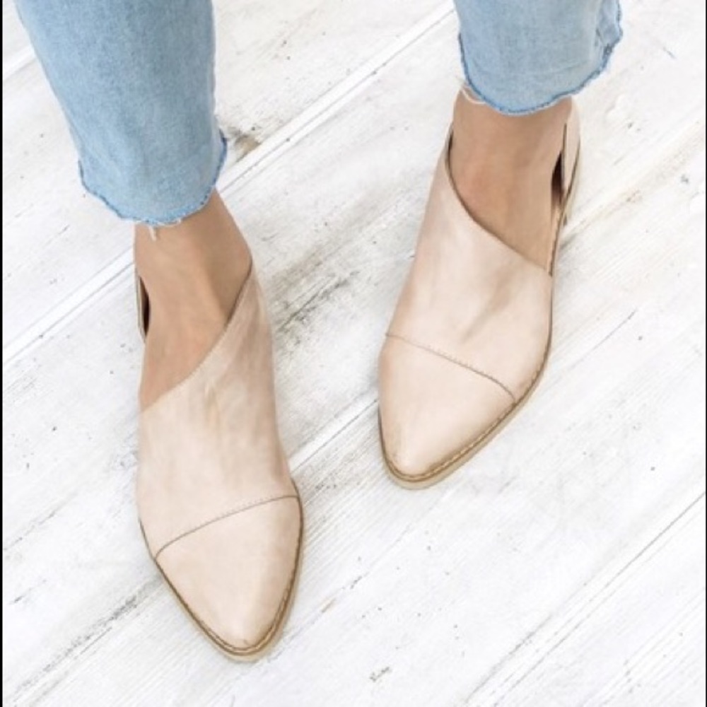 Freya cutout ankle booties - Beige