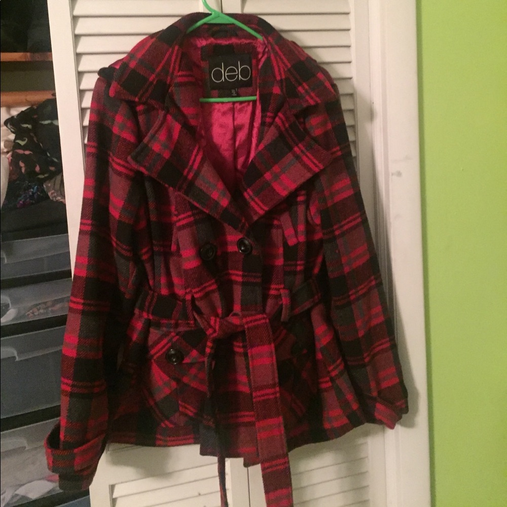 Plaid Peacoat