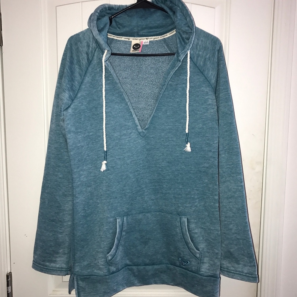 Roxy Vneck Hoodie Jacket Sweater