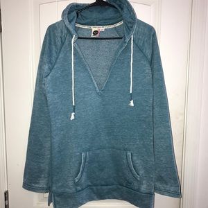 Roxy Vneck Hoodie Jacket Sweater