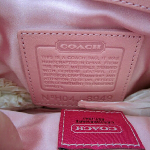 Coach Plum Satin Flap Clutch - Picture 7 of 8