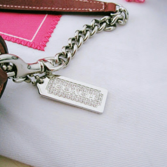 Coach Plum Satin Flap Clutch - Picture 8 of 8