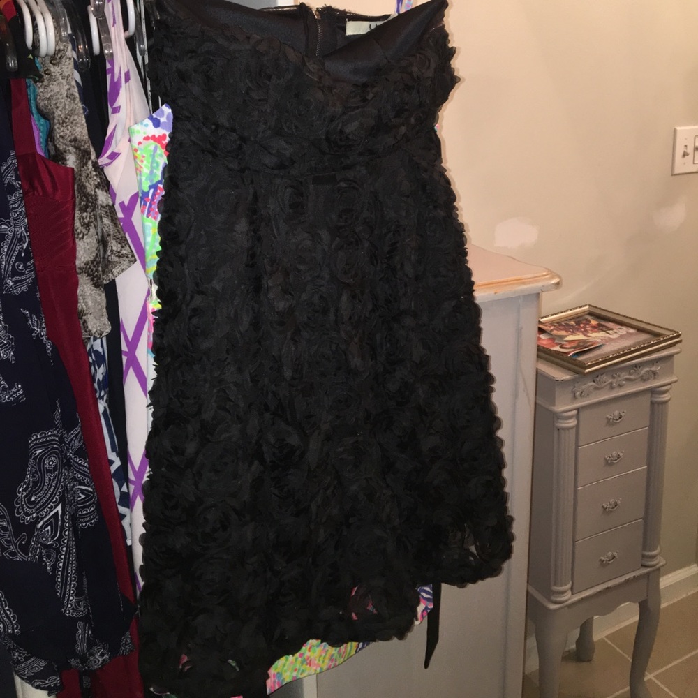 Rosette cocktail dress