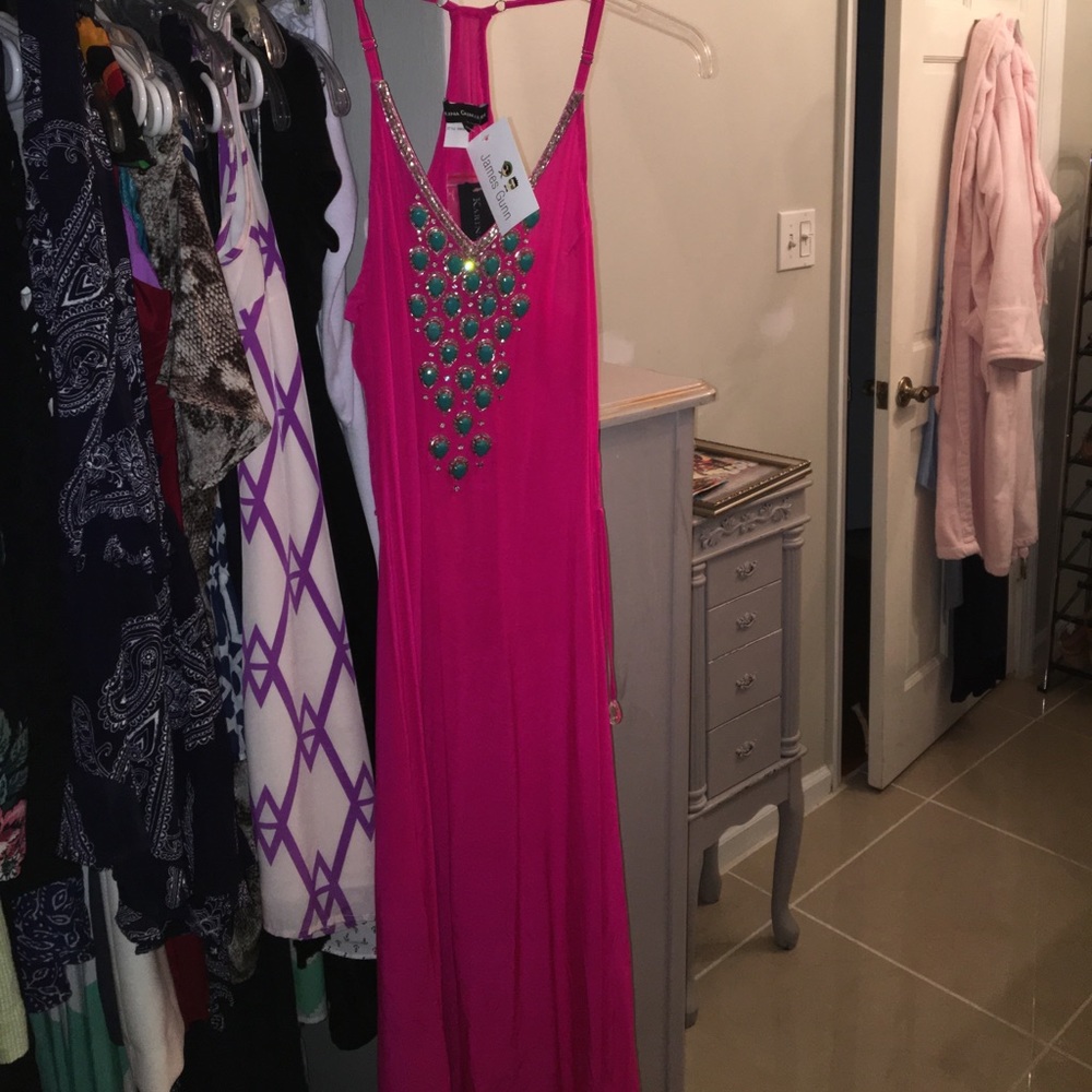 Karina grimaldi Santa Maria beaded maxi