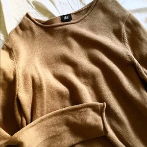 Camel knit sweater
