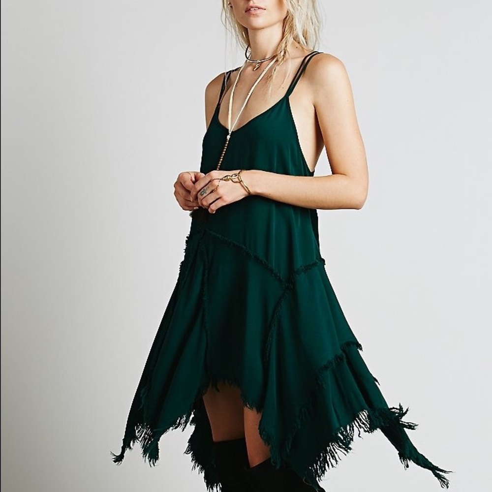 Free People Fray Slip Dress