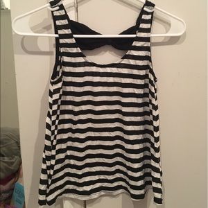Black and white tank top