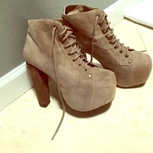 Jeffrey Campbell Tan Havana Last Lita Booties
