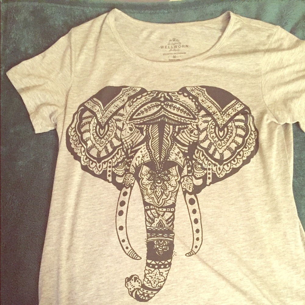 Practically new elephant shirt