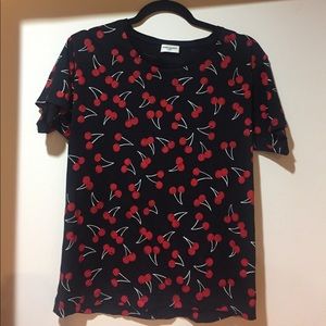 Saint Laurent cherries tshirt