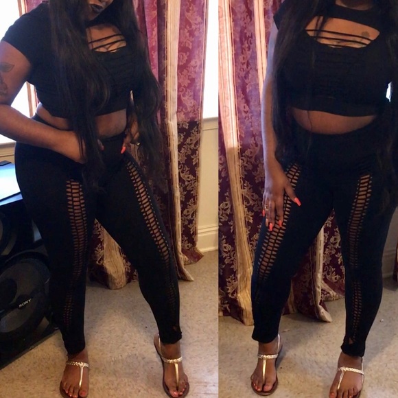 Black Two Piece Outfit - Picture 4 of 4