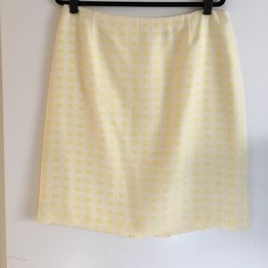 Yellow plaid skirt