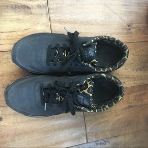 New Balances with cheetah detail