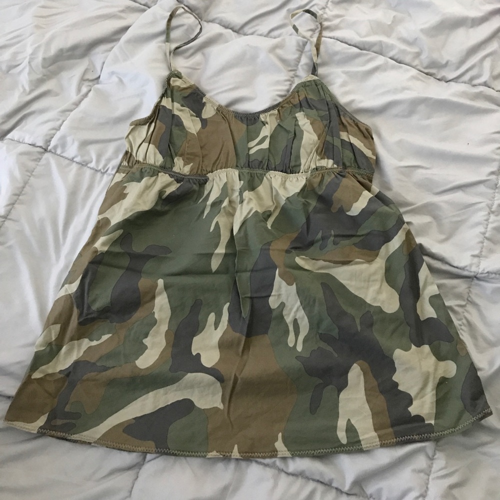 Camouflage tank