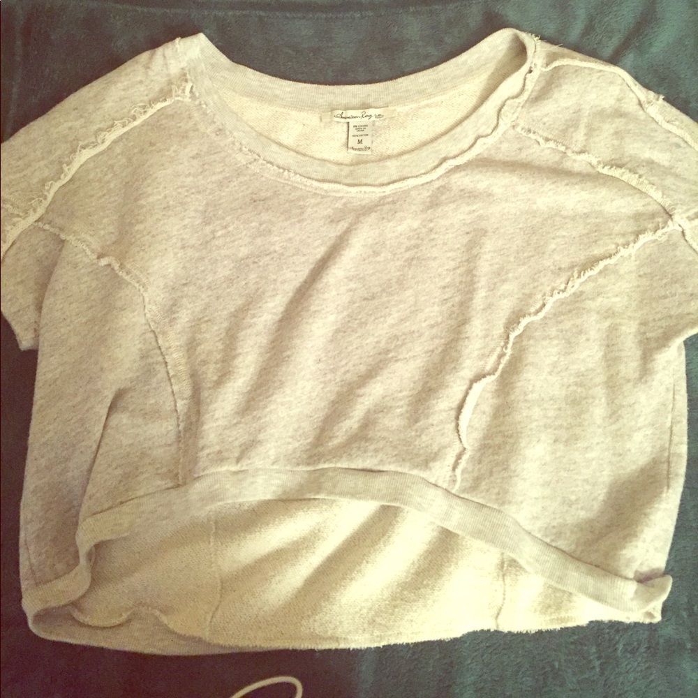 Grey crop top