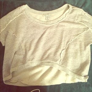 Grey crop top