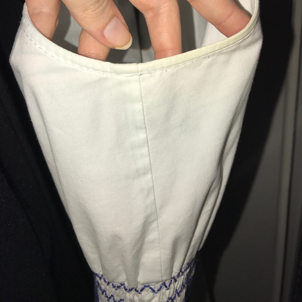 SALE❤️💙KATE SPADE smocked blue and white dress - Picture 3 of 4