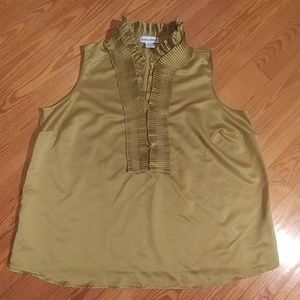 Plus Size Jessica London Chartreuse Top