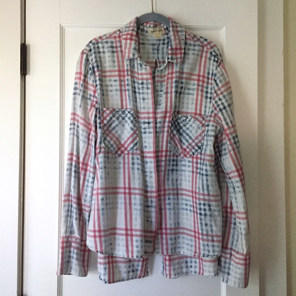 Anthropologie Cloth + Stone Plaid Shirt ⭐️