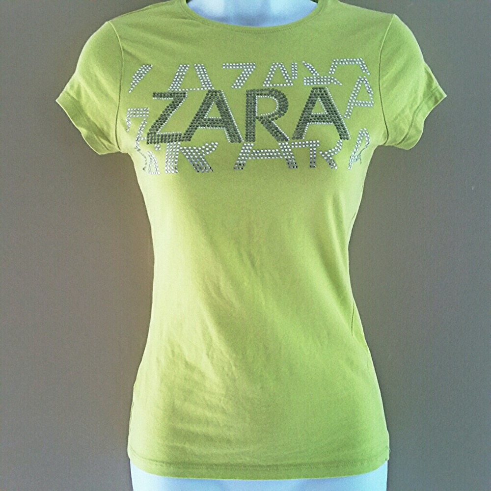 Zara rhinestone tshirt
