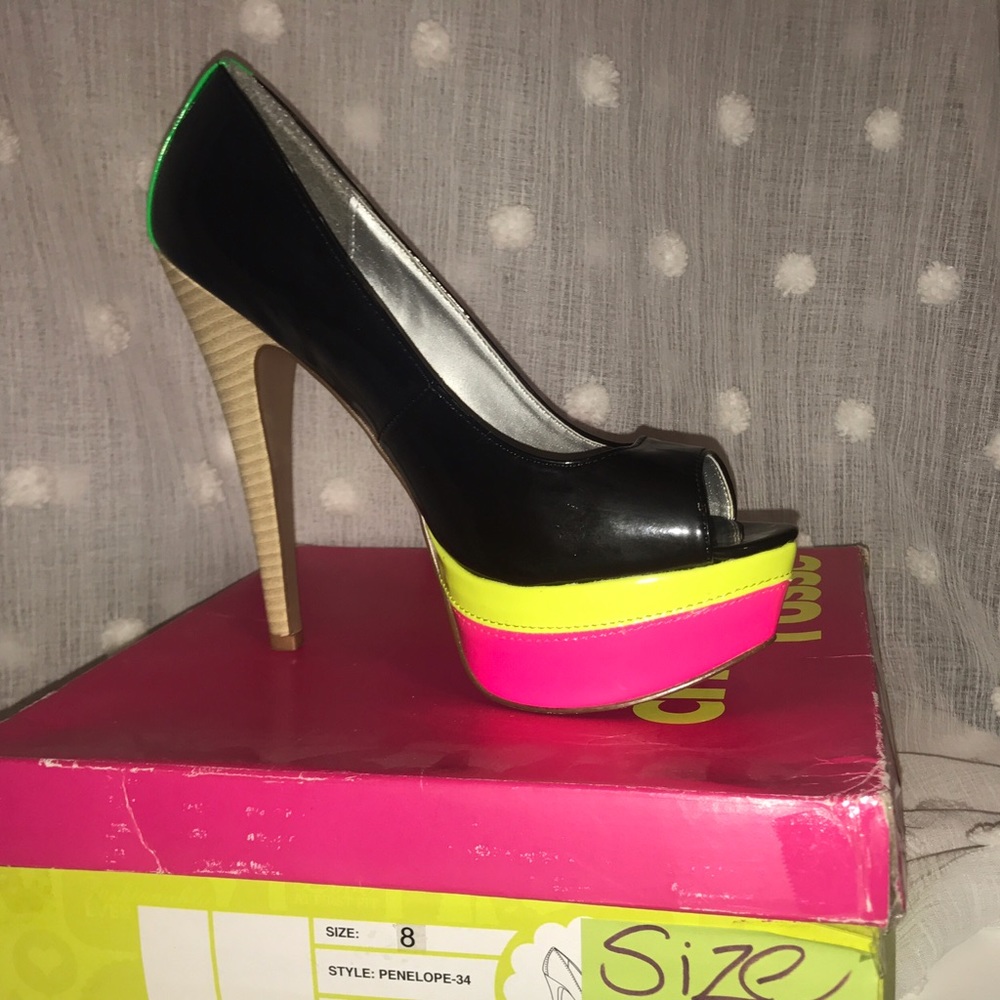 Neon heels