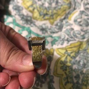 Diamond ring Starling silver