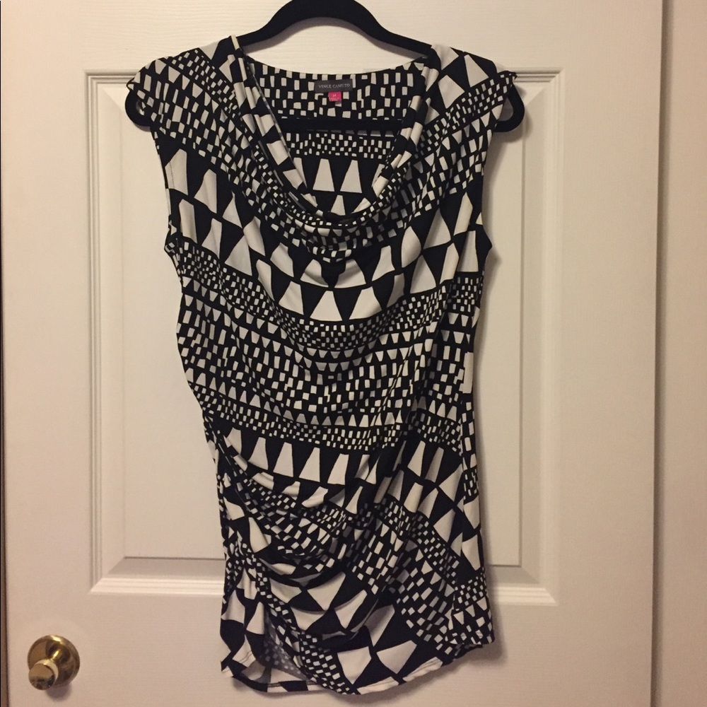 Vince Camuto Drape Neck Top