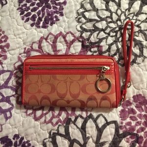 Authentic Coach wallet wristlet clutch