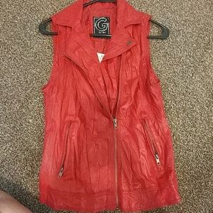 Guess varsity red jacket