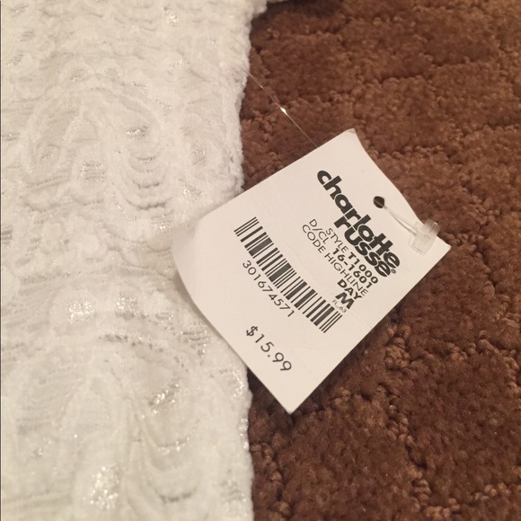 White lace Charlotte Russe top - Picture 2 of 4