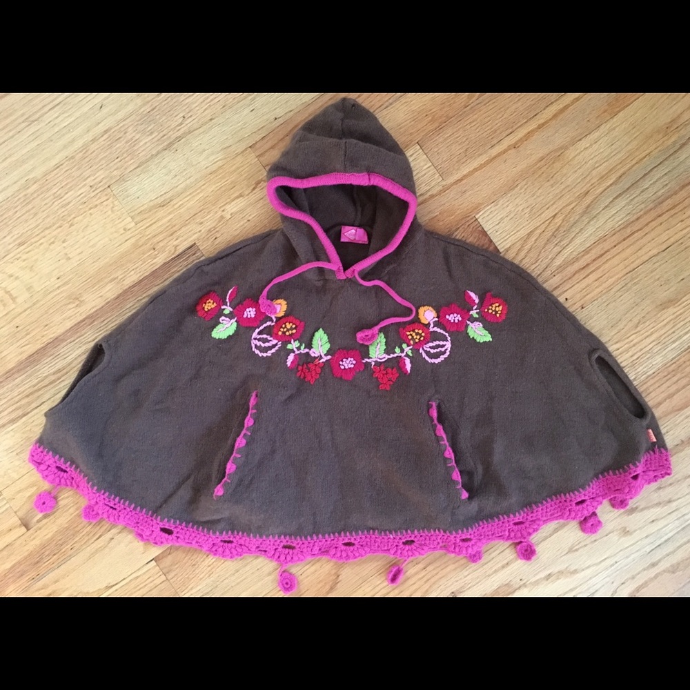 Oilily embroidered Sweater Poncho