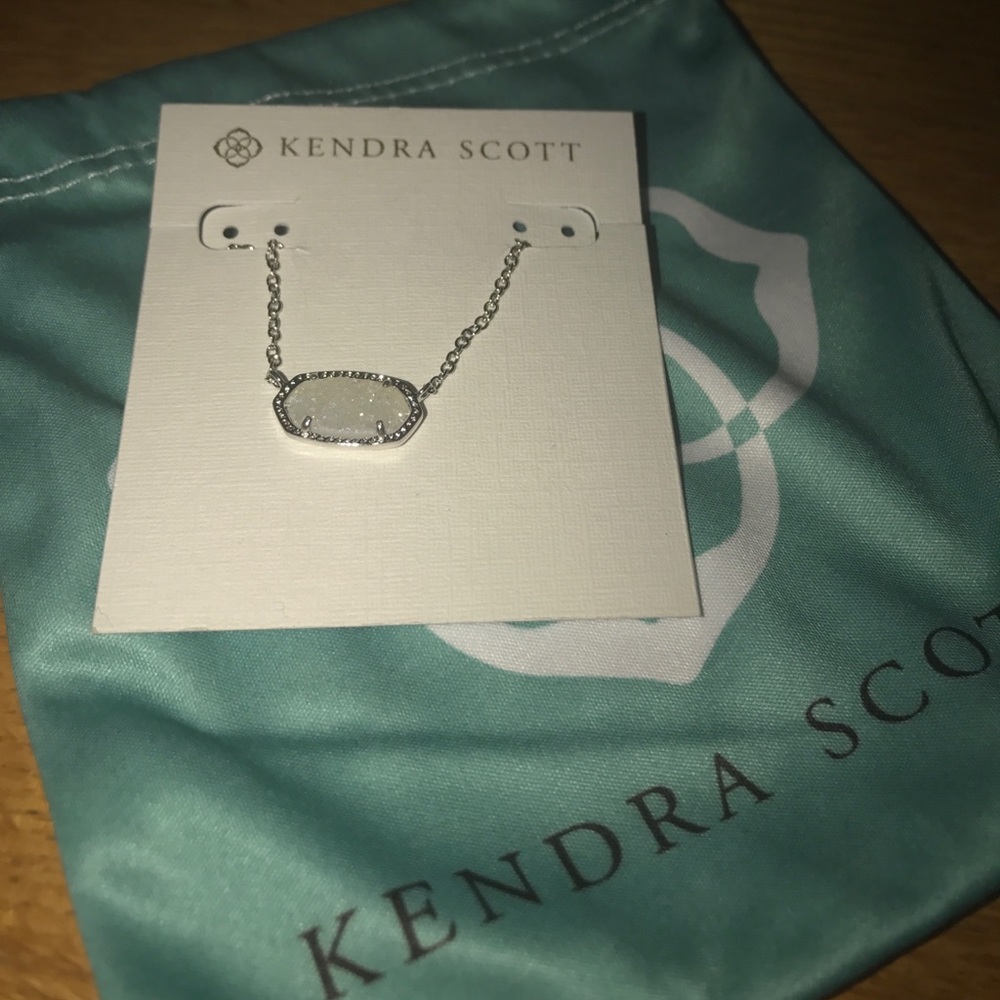 Kendra Scott Elisa iridescent druzy necklace