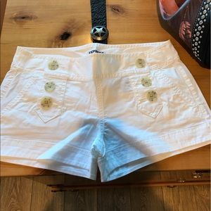 Express sailor shorts - white