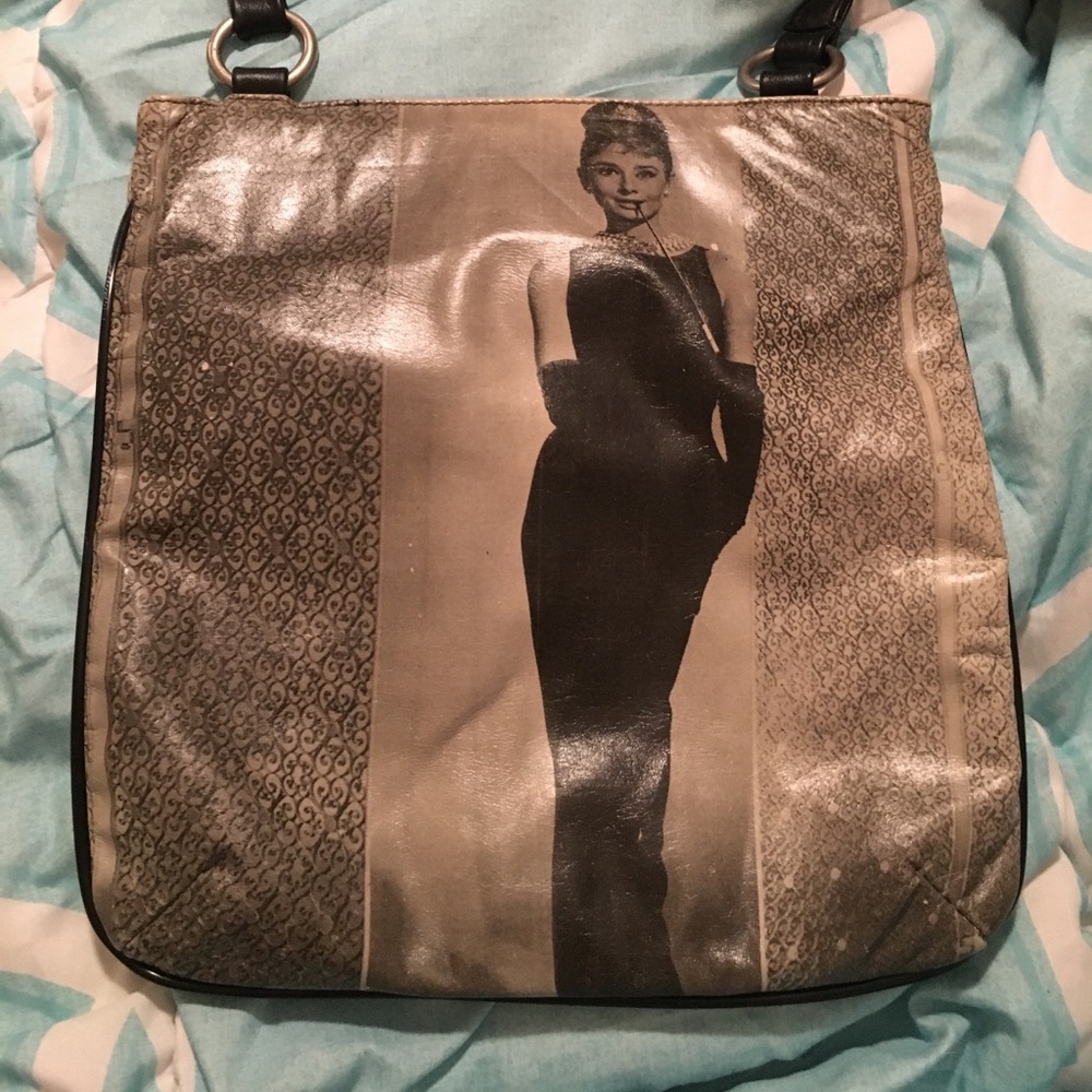 Audrey Hepburn Italian leather purse