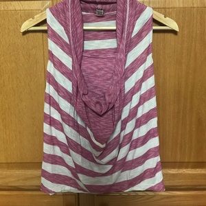 Pink stripes blouse