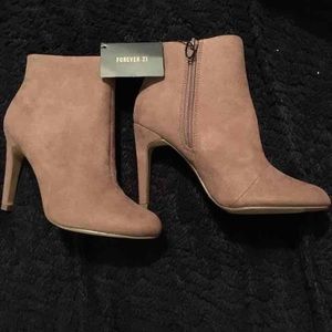 Beige booties
