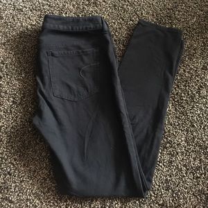 Black American eagle jeggings