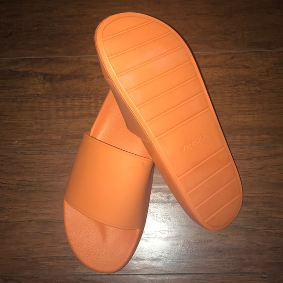 Vince slip-on sandals, fabulous bright orange - Picture 2 of 3