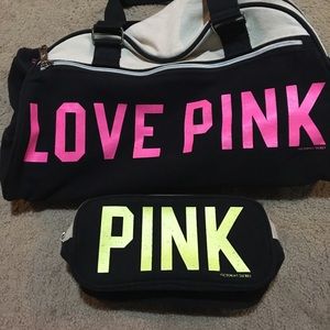 Pink from Victoria secret travel & accessory bag
