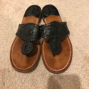 Jack Rodgers Black Sandals