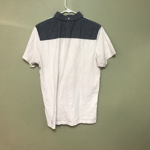 Ben Sherman Heritage Polo in White w/ Chambray - Picture 4 of 4