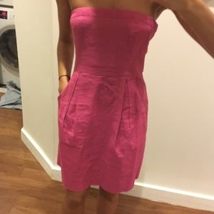 Theory Linen Strapless Dress • Size 4