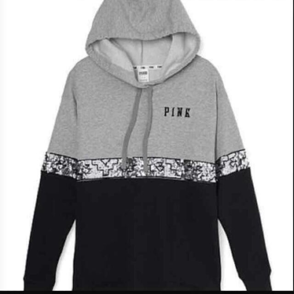 ISO vs pink sweatshirt