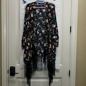 Torrid Kimono with Fringe