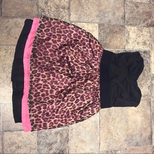 Short strapless dress