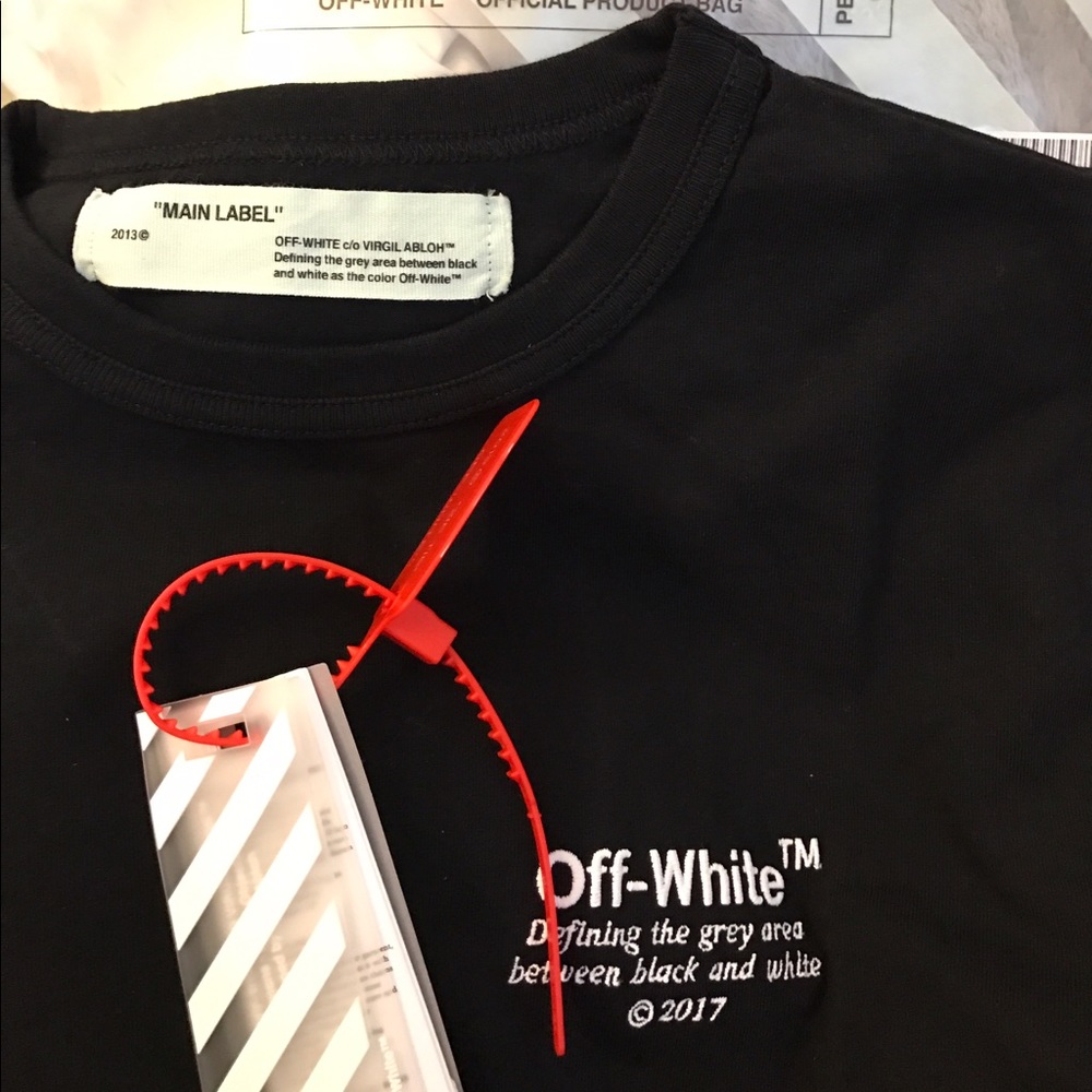 OFF WHITE BLACK TSHIRT
